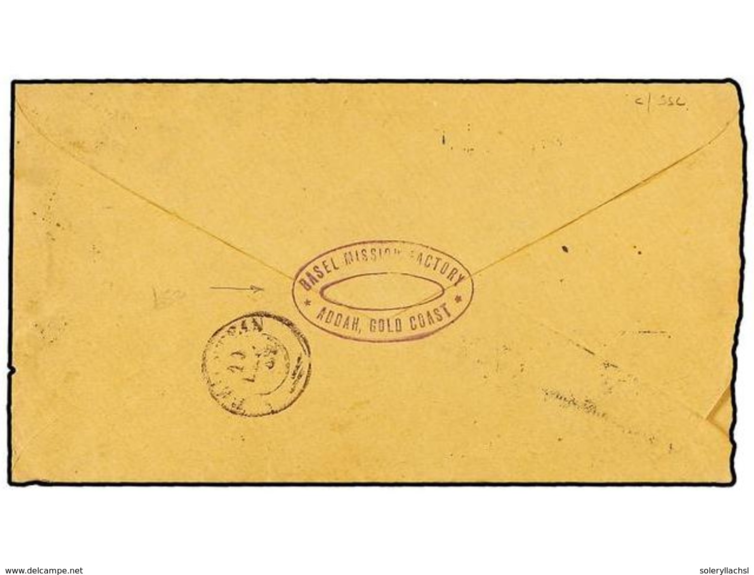 COSTA DE ORO. Sc.39. 1887 (Nov. 10). Cover To REILSTEIN (Germany) From The "Basel Mission Factory" In ADDAH (Gold Coast) - Autres & Non Classés