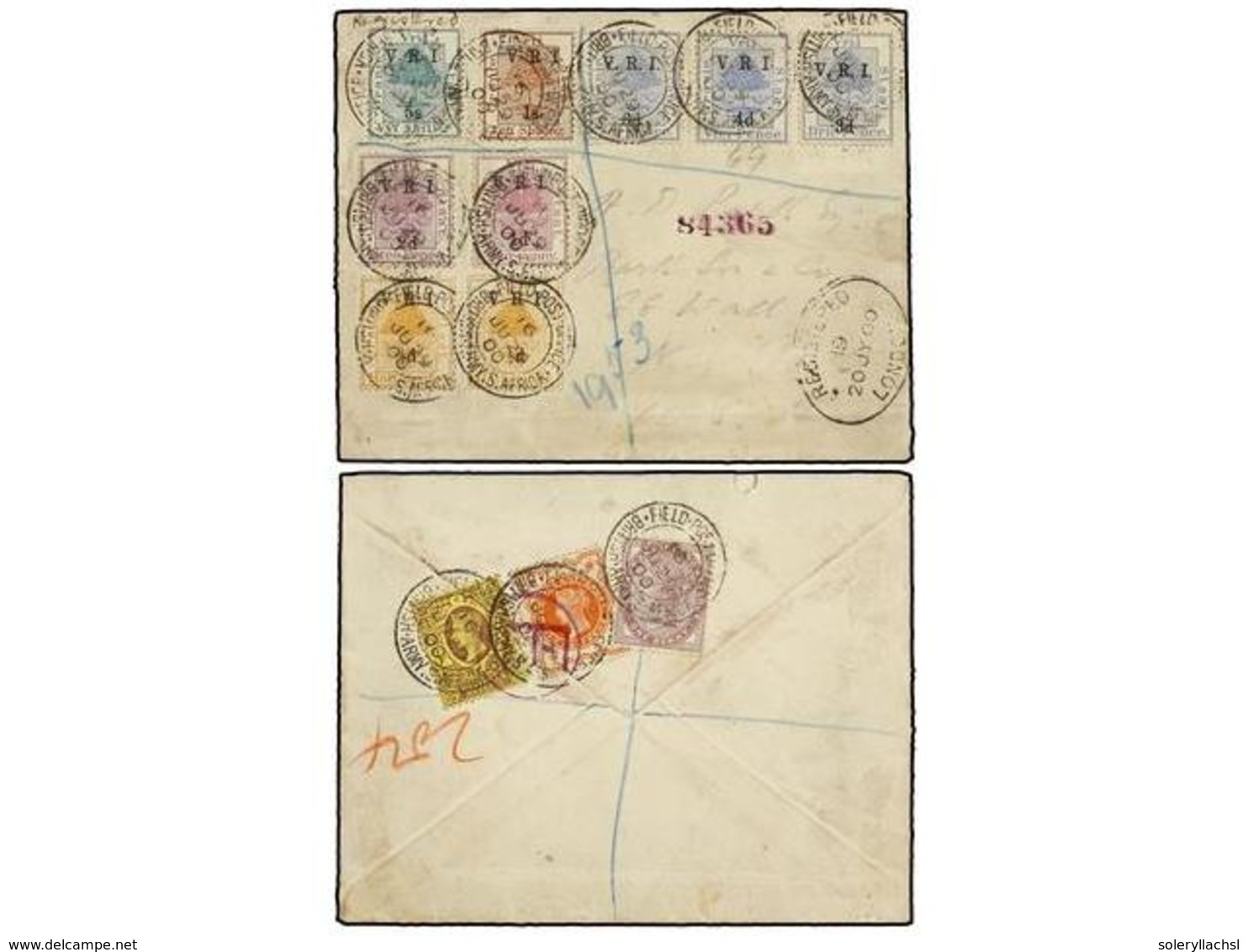 AFRICA DEL SUR: INGLESA. 1900. ORANGE To LONDON. Registered Cover With Mixed Franking With ORANGE FREE STATE + GB. Field - Autres & Non Classés