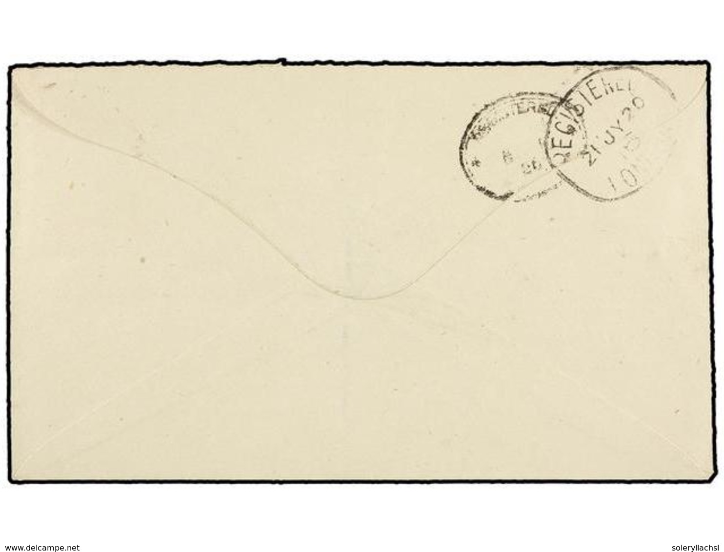 TANGANIKA. Sg.58. 1920. TANGA To ENGLAND. 4 Rupees G.E.A. On Registered Cover, Arrival On Reverse. - Other & Unclassified