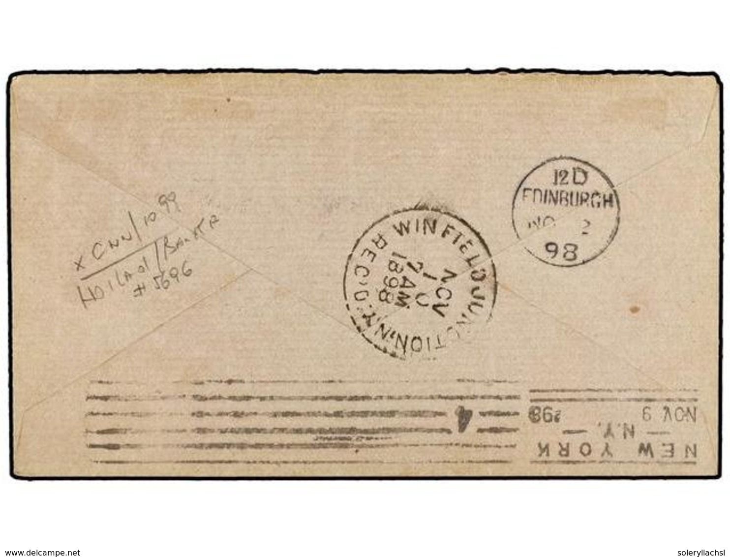 ISLANDIA. 1898. REYKJAVIK To U.S.A. Envelope Franked With 3 Aur. Yellow, 5 Aur. Green And 16 Aur. Brown. Fine And RARE T - Sonstige & Ohne Zuordnung