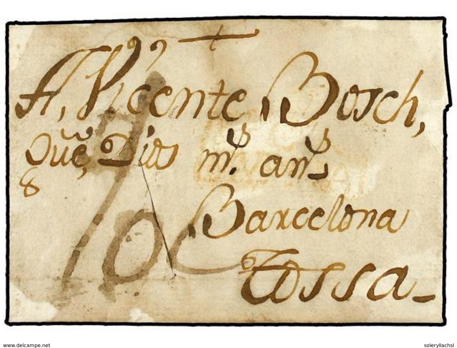 ESPAÑA. 1789. TERRITORIOS ESPAÑOLES EN EL NORTE DE ÁFRICA. ORAN (Argelia) A TOSSA (Catalunya). Carta Completa Con Texto  - Other & Unclassified