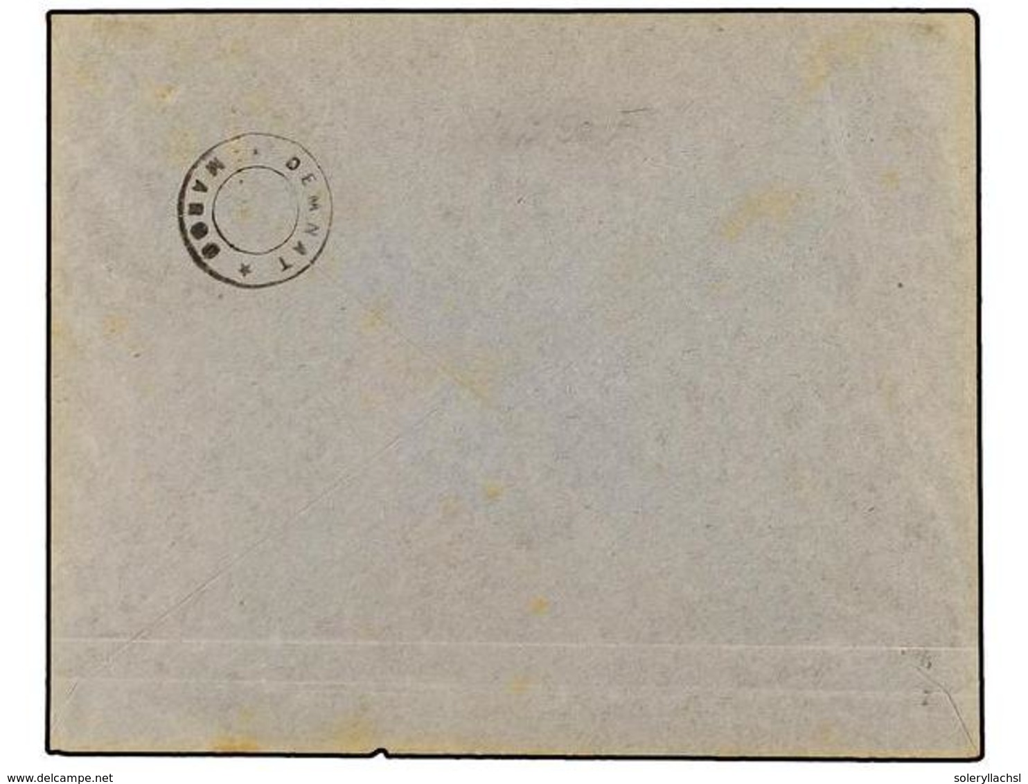 MARRUECOS: CORREO LOCAL. Yv.1. (1907 CA.). MARRAKECH A DEMNAT. Carta Filatélica Con Sello Local 10/20 Cts., Mat. MARRAKE - Autres & Non Classés