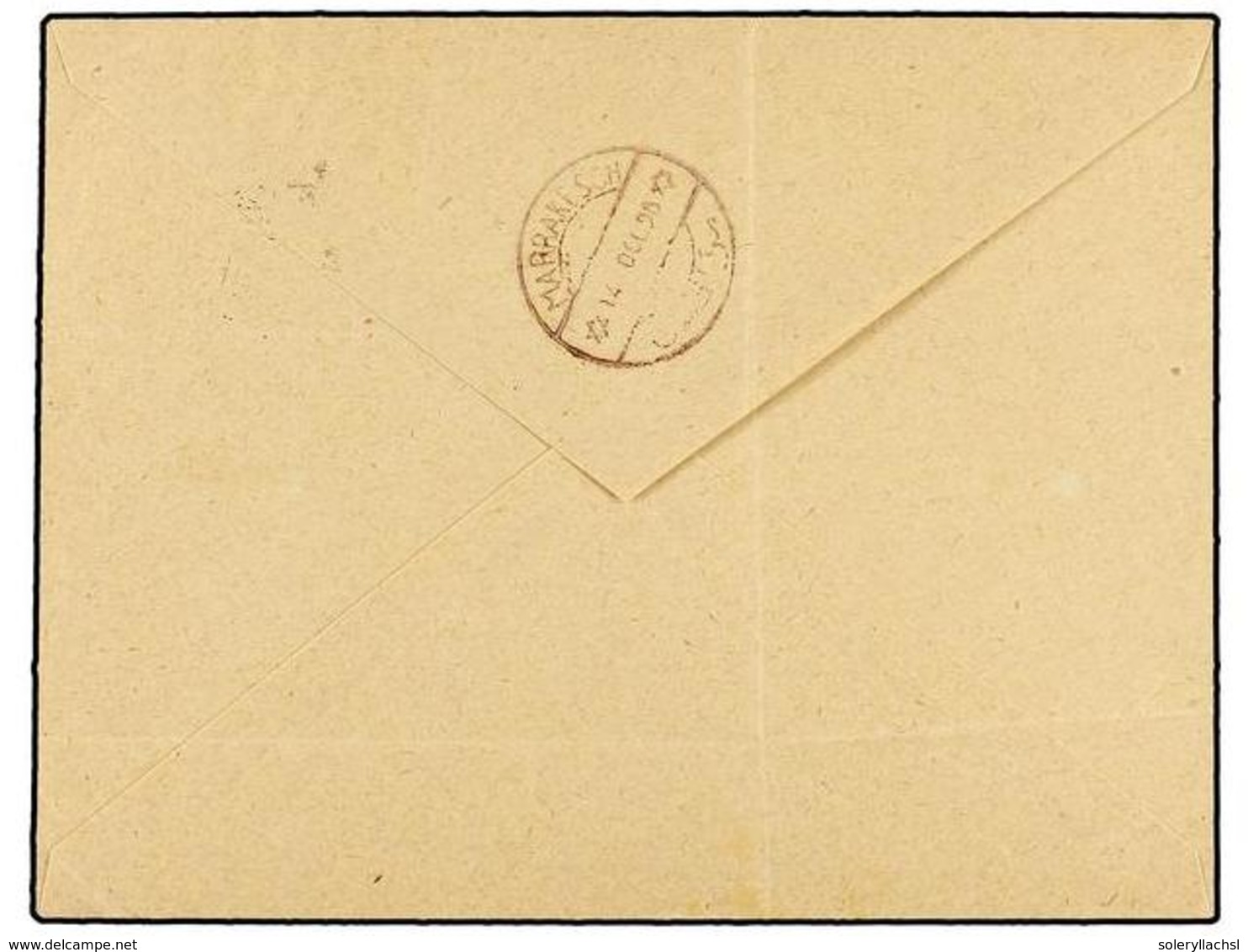 MARRUECOS: CORREO LOCAL. Yv.56. 1898. MAZAGÁN A MARRAKECH. Sobre Circulado Por Correo Certificado Con Sello Local De 50  - Autres & Non Classés