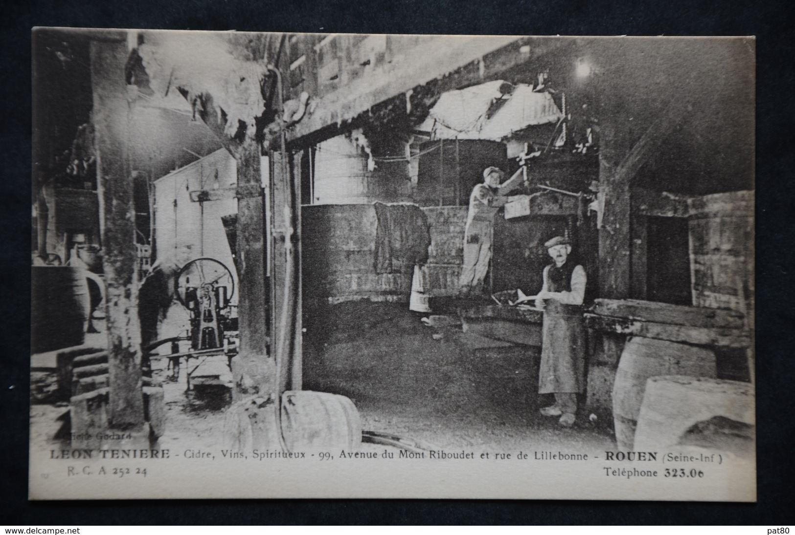 ROUEN  Léon TENIERE Cidre Vins Spiritueux Avenue Mont Riboudet Et Rue Lillebonne - Rouen