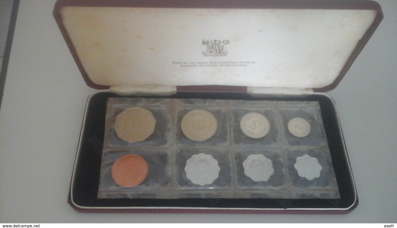 Malte / Malta 1972 - Decimal Proof Set With Case - Malte