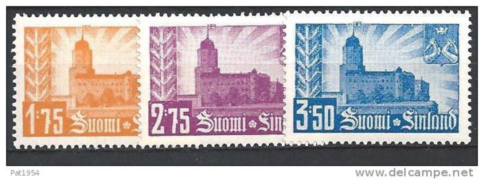 Finlande 1941 N° 231/233 Neufs ** MNH Reprise De Viipuri - Unused Stamps