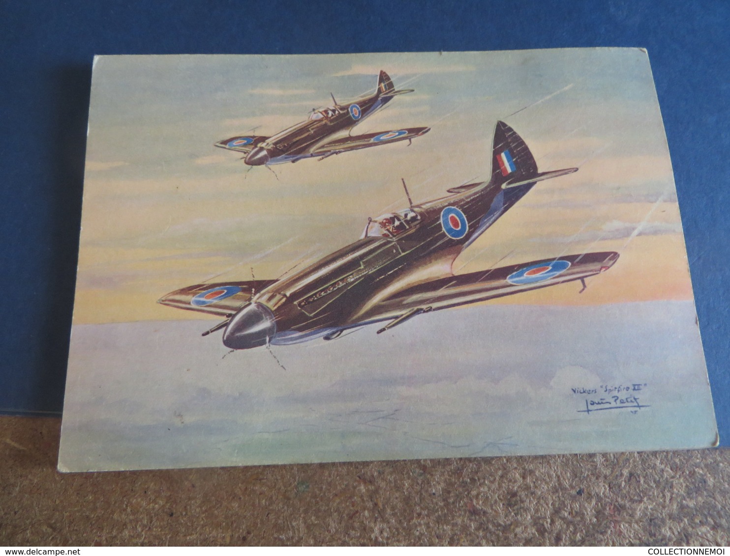 AVION , illustrateur LOUIS PETIT ,16 cartes d'avion divers ,tous scannées,aviations et militaria (( lot 298 ))