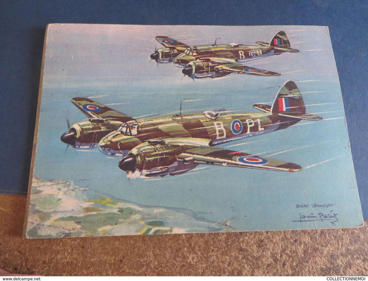 AVION , illustrateur LOUIS PETIT ,16 cartes d'avion divers ,tous scannées,aviations et militaria (( lot 298 ))