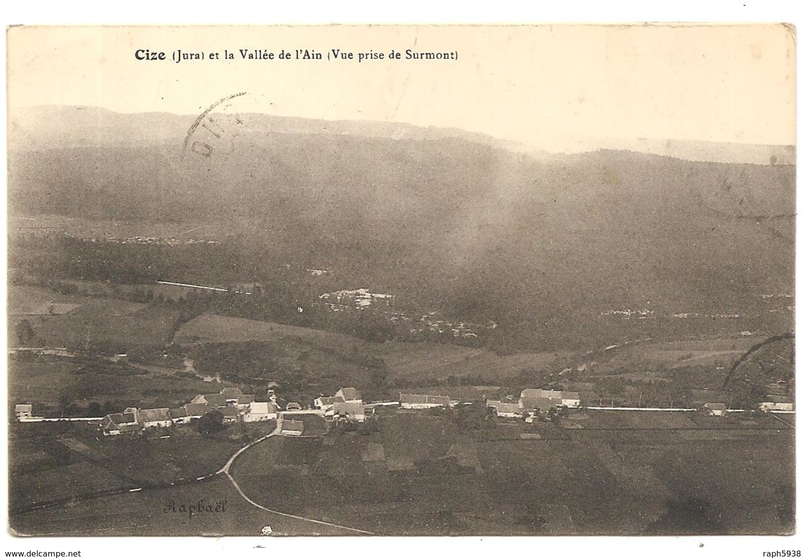 CIZE     ( Jura )      VUE GÉNÉRALE   Vallée De L’Ain - Altri & Non Classificati