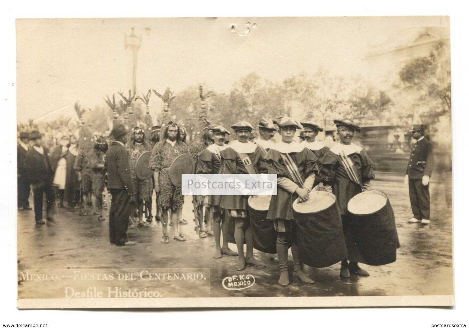 Mexico - Fiestas Del Centenario - Desfile Historico, Historical Parade - C1921 Real Photo Postcard - México