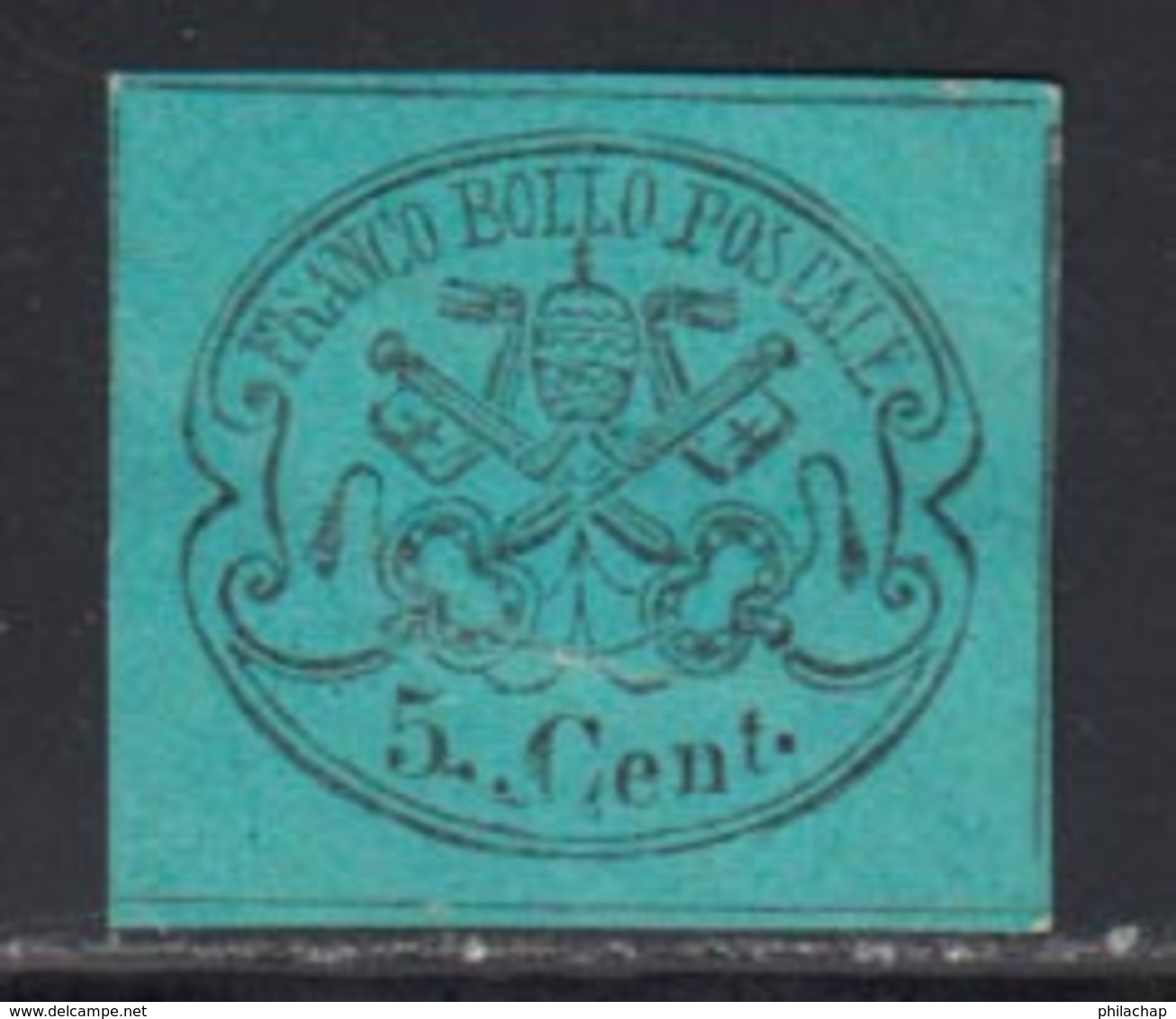 Etats Pontificaux 1867 Yvert 14a (*) TB Neuf Sans Gomme - Etats Pontificaux