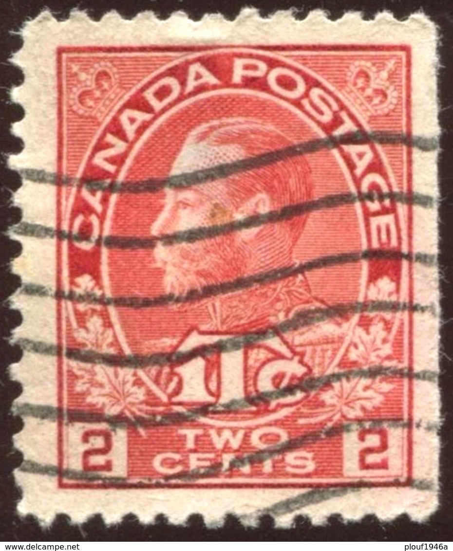 Pays :  84,1 (Canada : Dominion)  Yvert Et Tellier N° :   105-2 (o) Du Carnet - Timbres Seuls