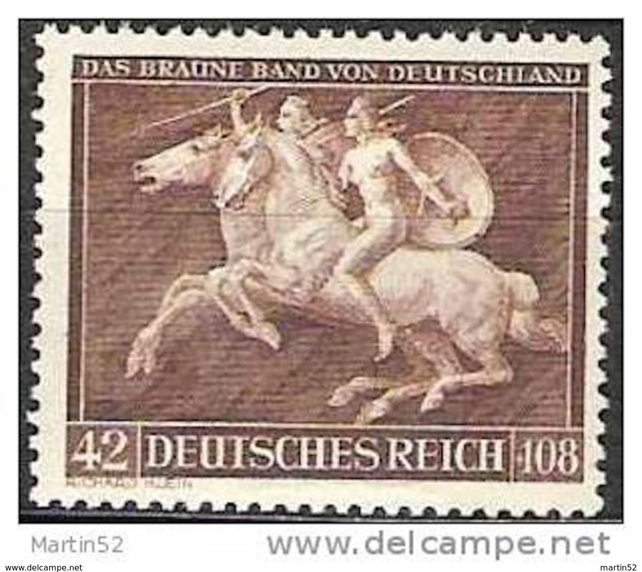 Deutsches Reich 1940: DAS BRAUNE BAND VON DEUTSCHLAND "Amazonen" Michel-No.780  **  MNH (Michel-Junior 12.00 Euro) - Mythologie