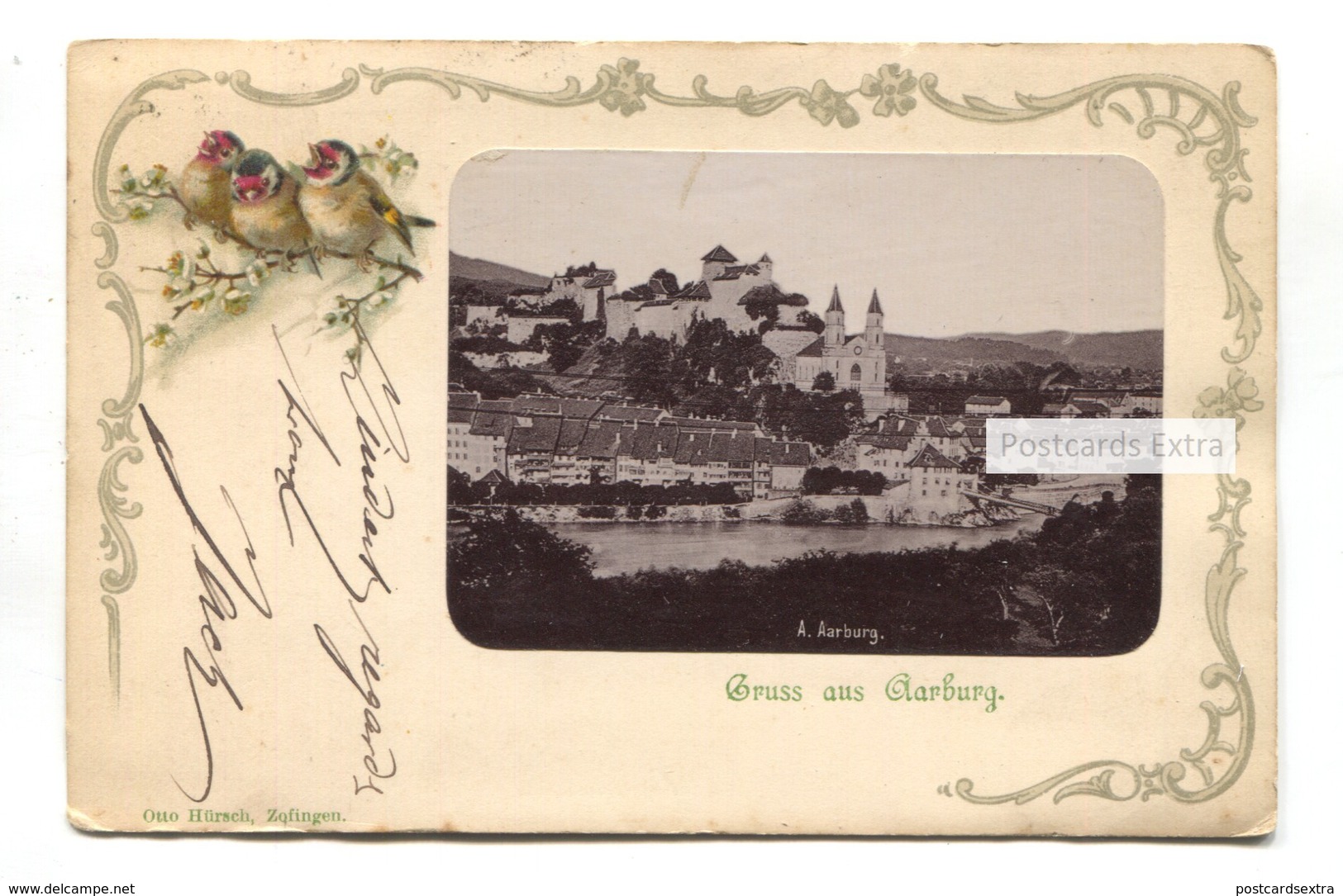 Gruss Aus Aarburg - General View - 1908 Used Switzerland Postcard - Aarburg