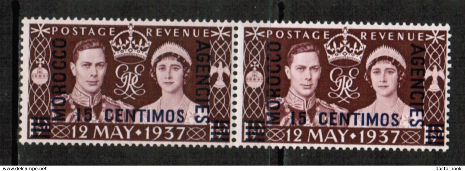 GREAT BRITAIN---Offices In Morocco  Scott # 82** VF MINT NH PAIR  (Stamp Scan # 525) - Morocco Agencies / Tangier (...-1958)