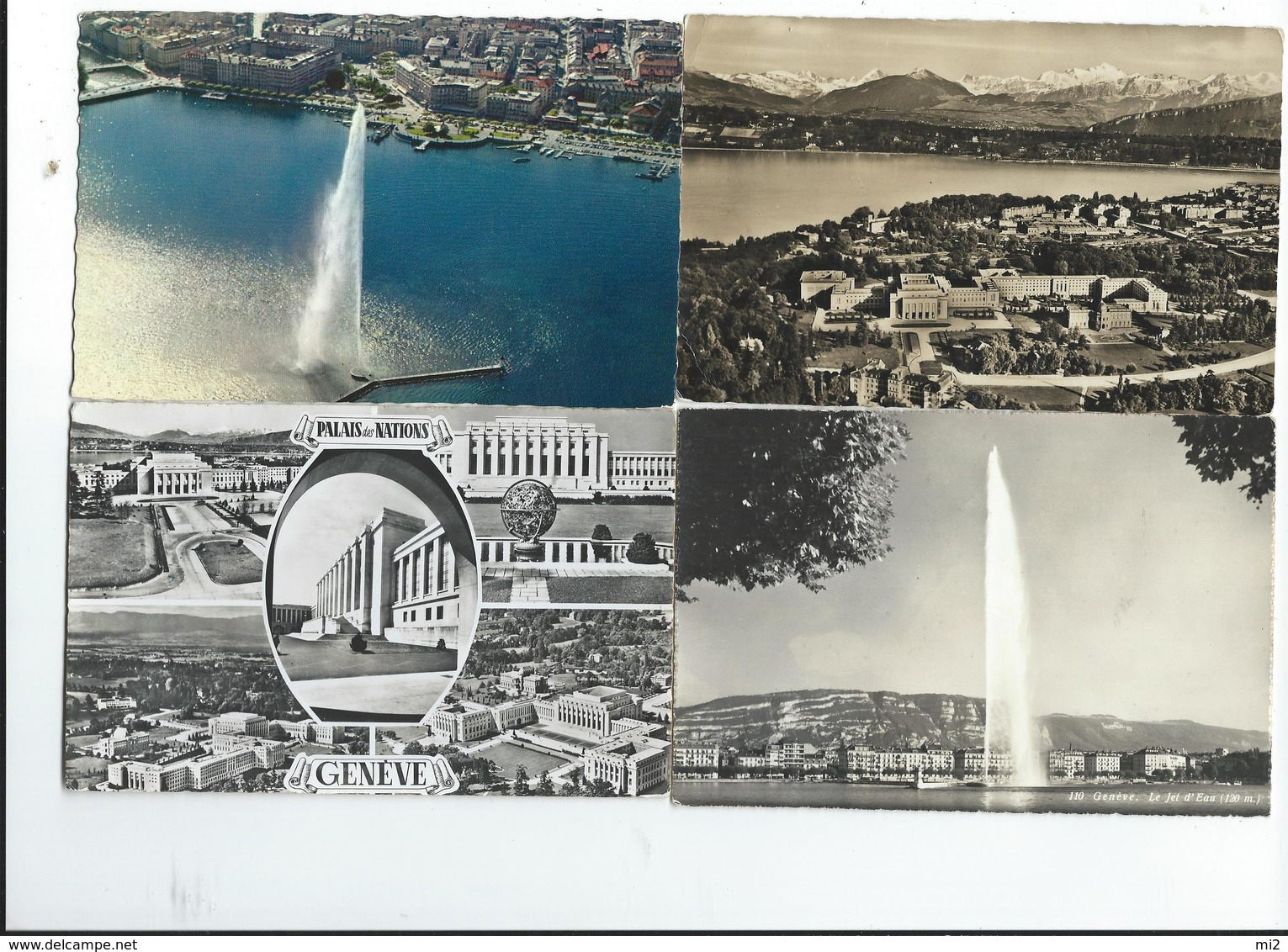 suisse geneve lac léman lot de 64 cartes tout scanné toutes époques