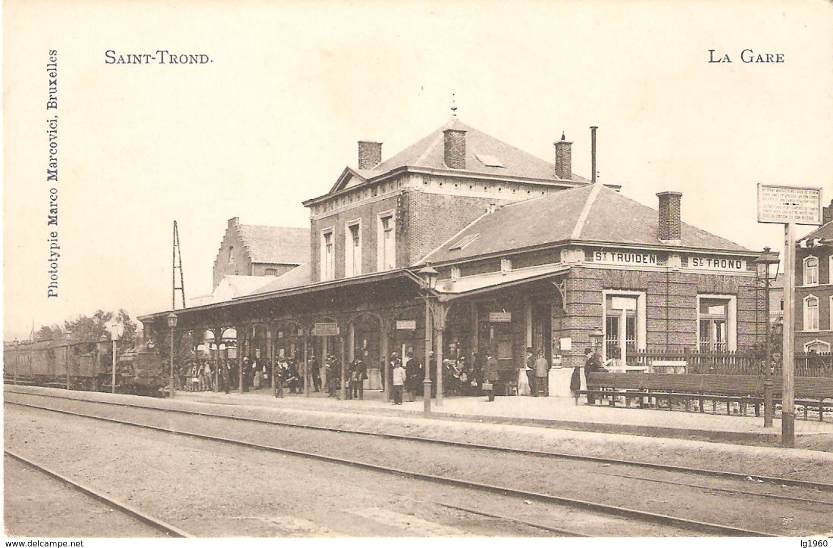 4) SINT-TRUIDEN - La GARE - Marcovici - Geanimeerde Kaart In  Goede Staat! - Sint-Truiden