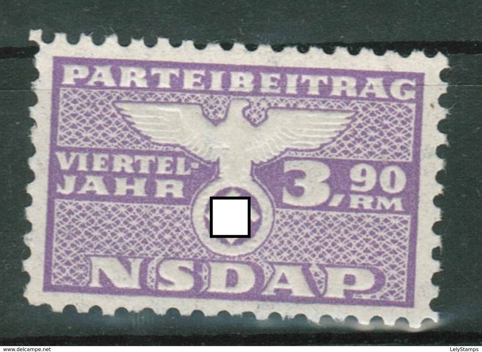 Duitse Rijk / Deutsches Reich Nazi Monthly Revenue NSDAP MNH ** - Autres & Non Classés
