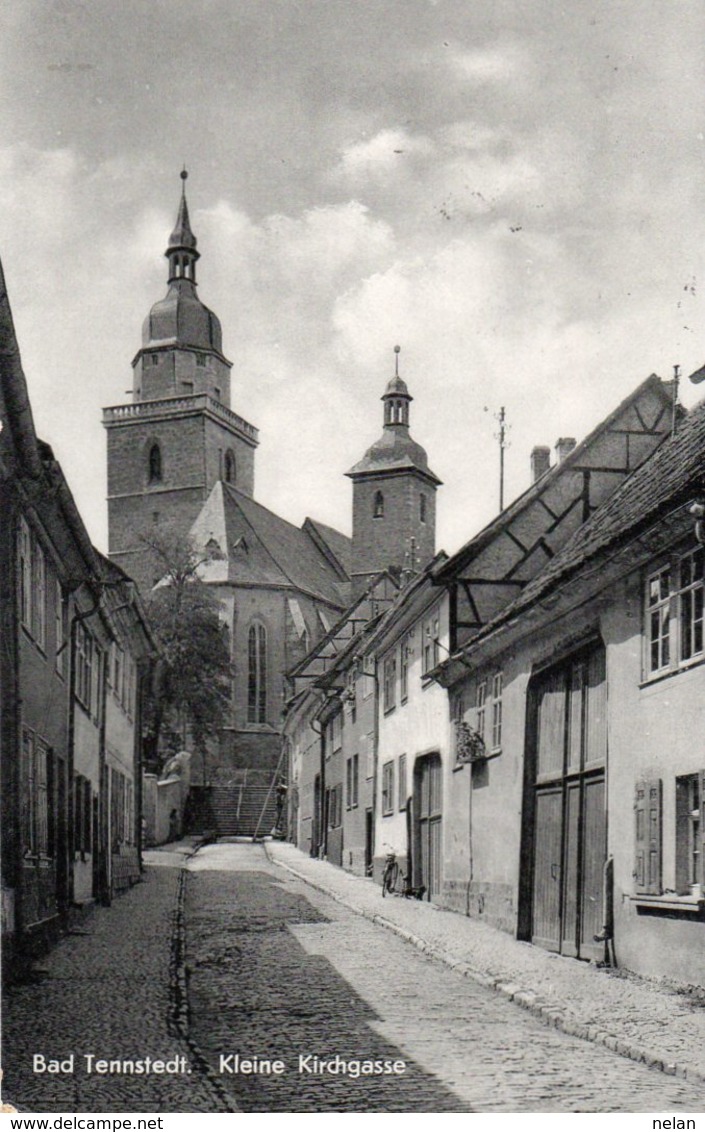 BAD TENNSTEDT-KLEINE KIRCHGASSE-REAL PHOTO-VIAGGIATA  1959 - Bad Tennstedt