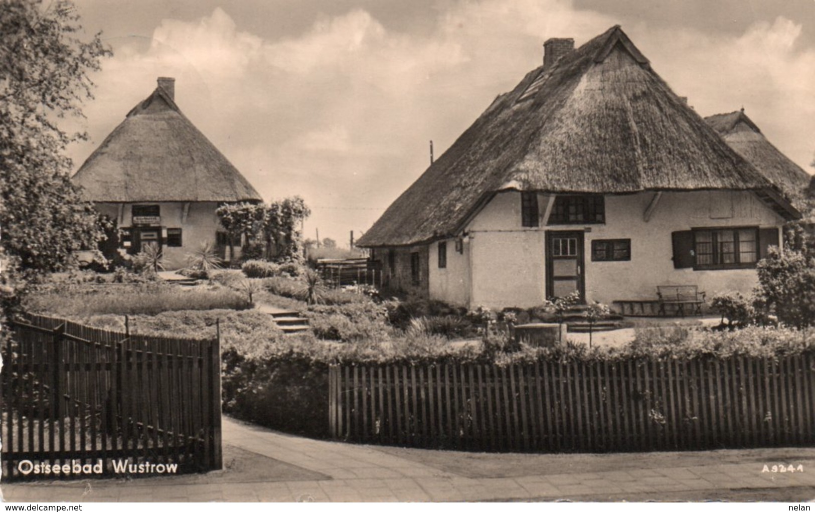 OSTSEEBAD-WUSTROW-REAL PHOTO-VIAGGIATA  1959 - Barth