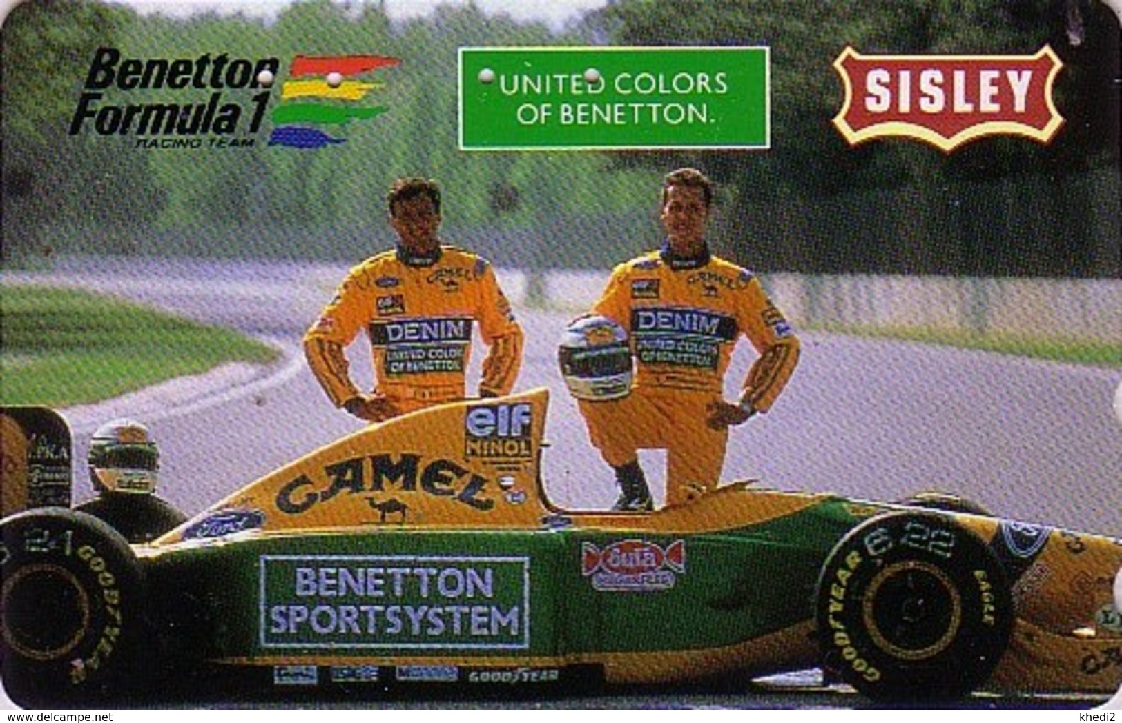 TC Japon / 110-011 - Voiture De Course Formule 1 F1 - CAMEL CHAMEAU / Benetton Elf - Japan Racing Car Phonecard - 3346 - Voitures