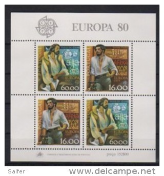 PORTOGALLO 1980  Europa CEPT   BF  ** MNH - 1980