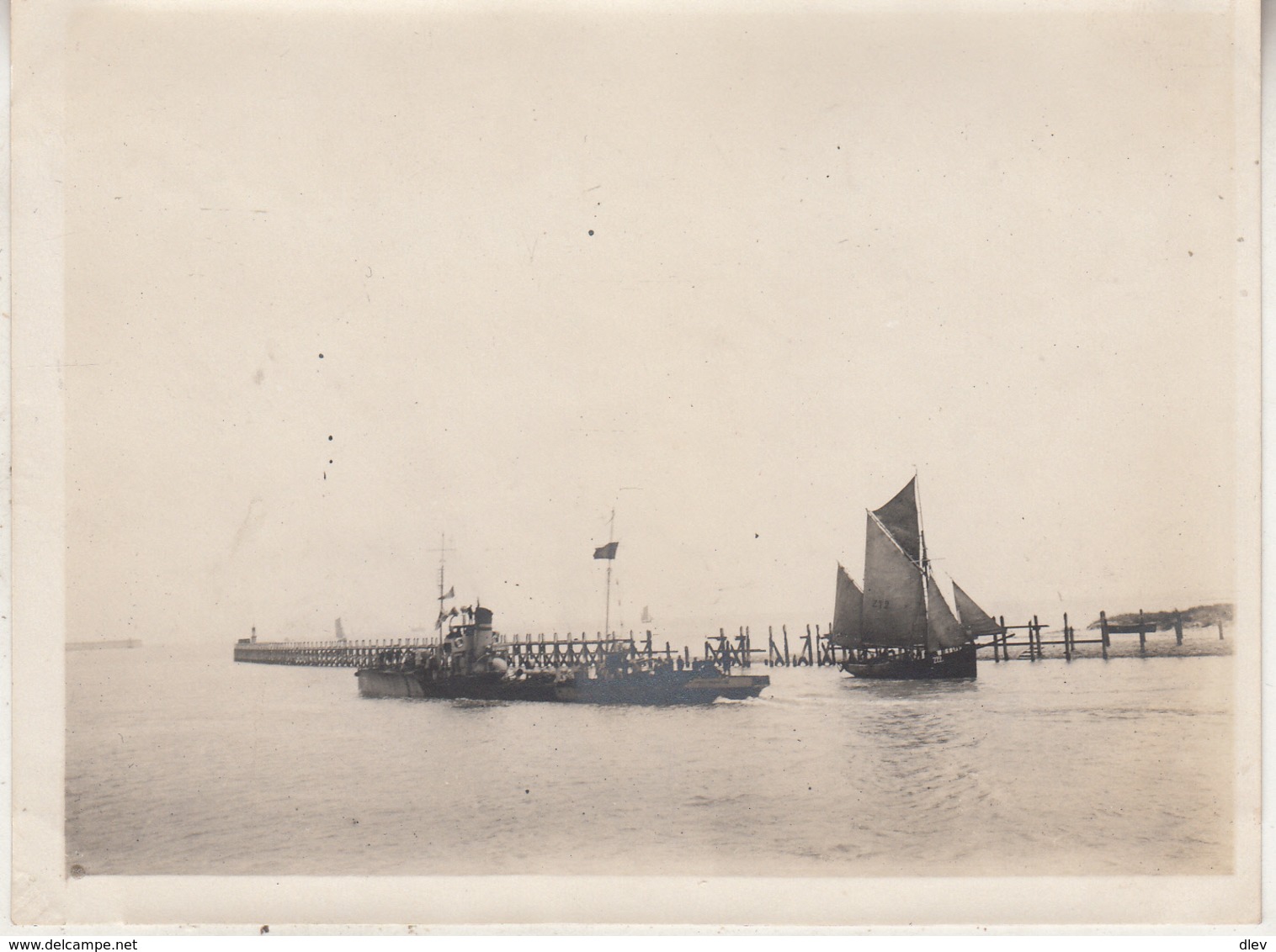 Zeebrugge - Boten - Foto 9 X 12 Cm - Bateaux