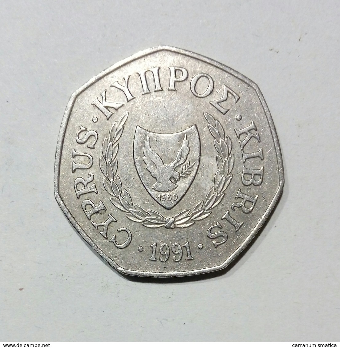 CIPRO / CYPRUS - 50 CENTS ( 1991 ) - Chipre