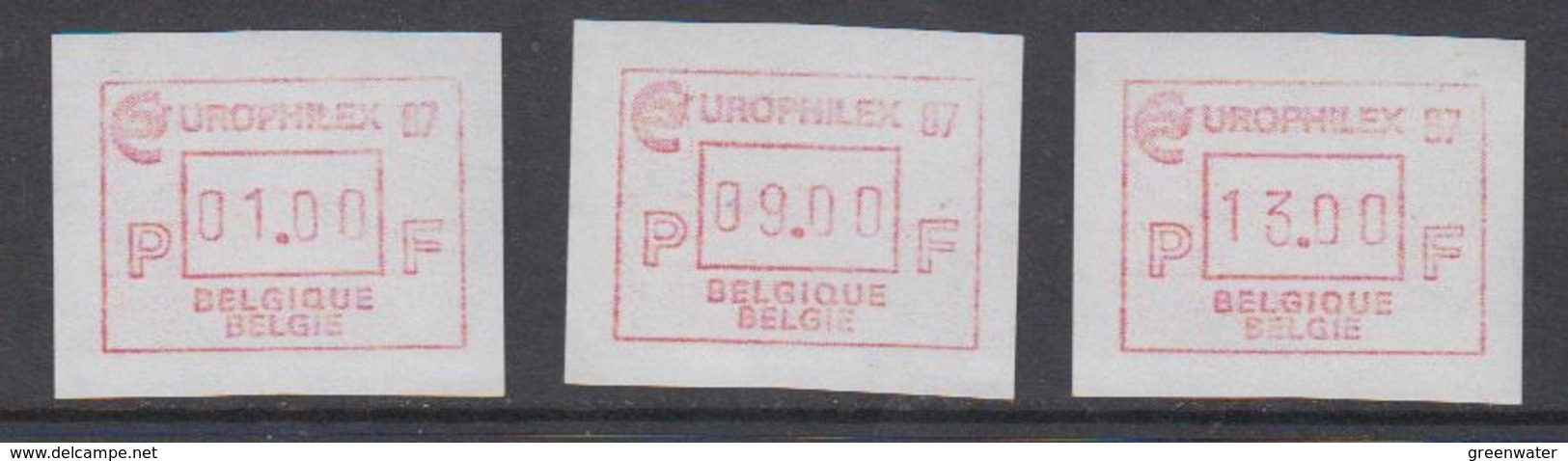 Belgie 1987 Frama / Europhilex 3w ** Mnh (44301) - Europese Gedachte