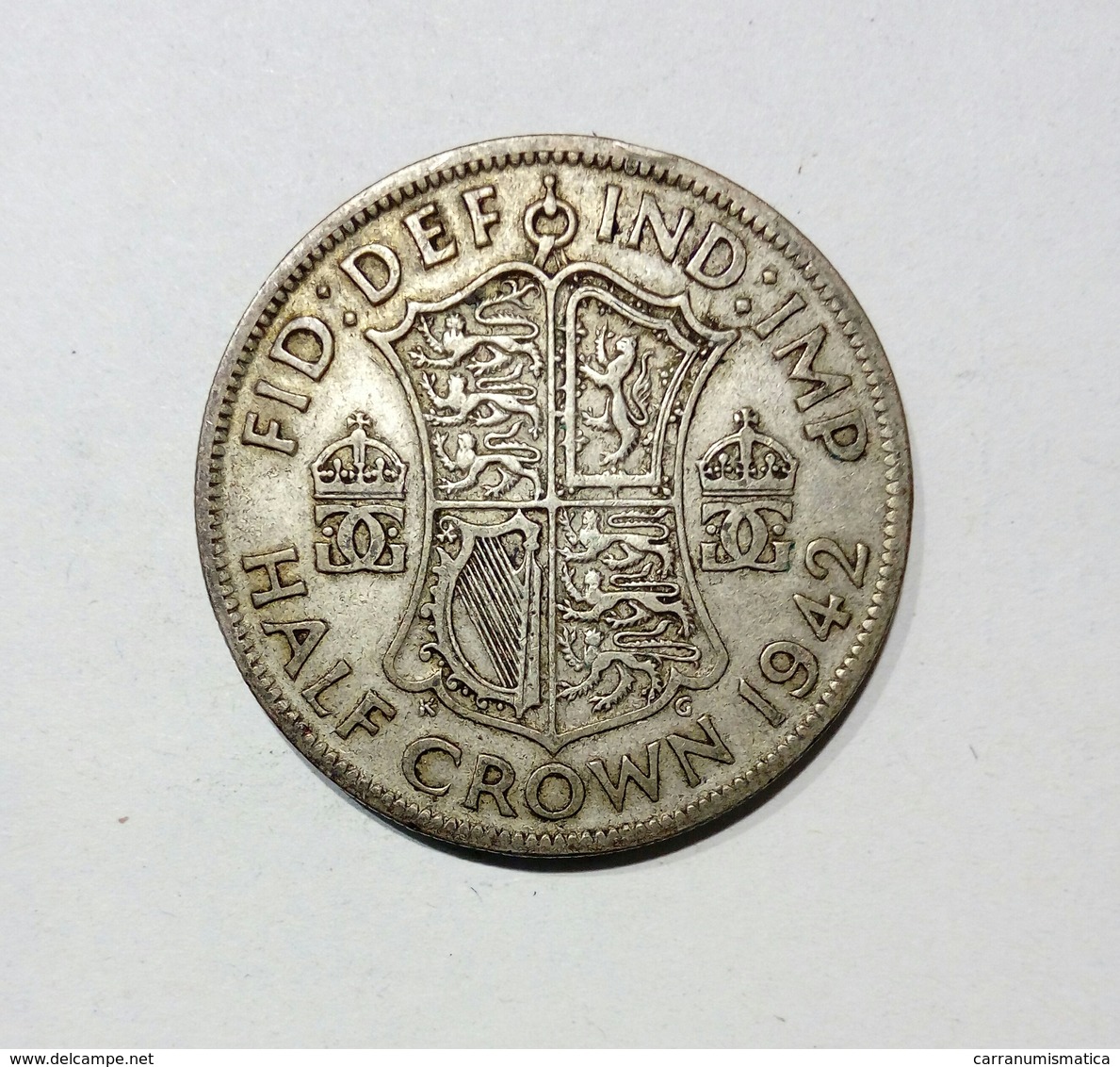 GRAN BRETAGNA / UNITED KINGDOM - HALF CROWN ( 1942 ) George VI° - K. 1/2 Crown