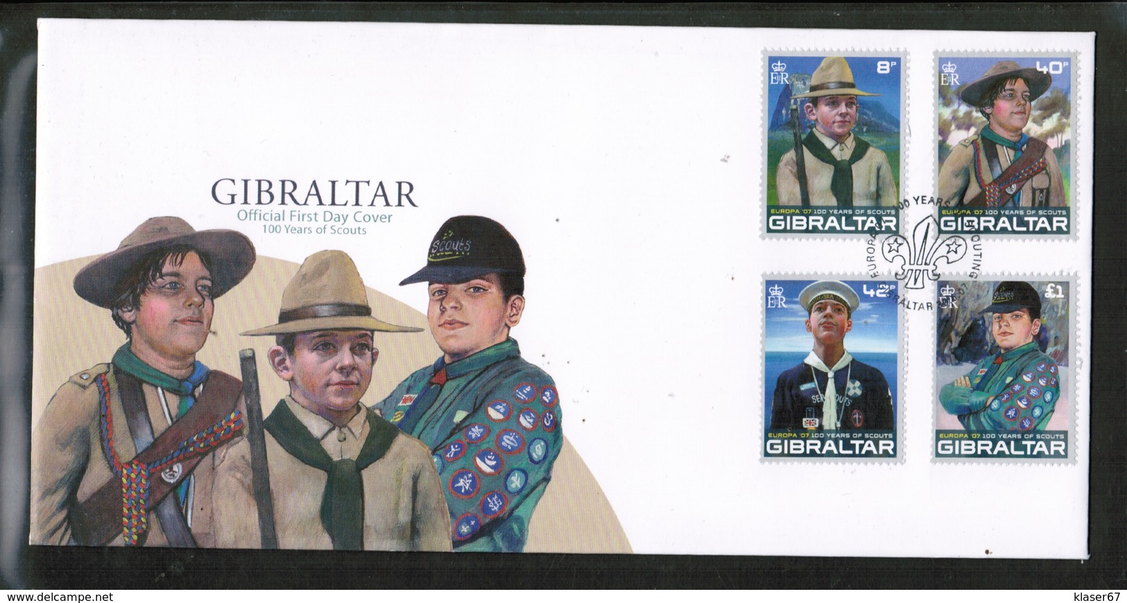 CEPT 2007 GI MI 1210-11 GIBRALTAR FDC - 2007