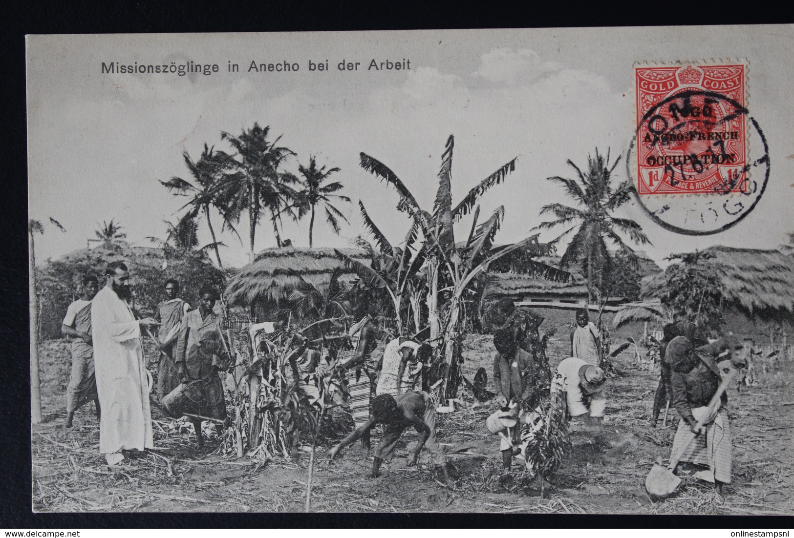 SIERRA LEONE GERMAN PICTURE POSTCARD  LOME -> DERBY UK 27+6-1917 - Sierra Leone (...-1960)