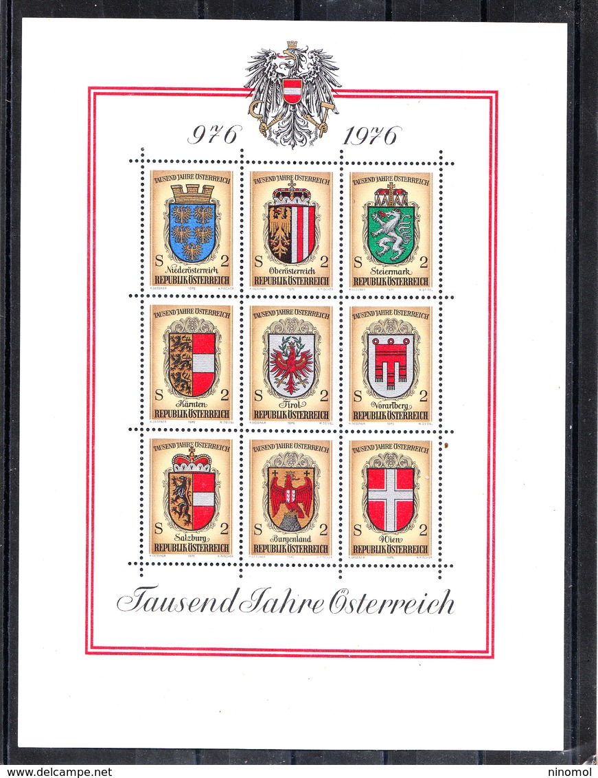 Austria  - 1976. Blasoni Dell Provincie Austriache. Blazons Of Austrian Provinces. MNH - Francobolli