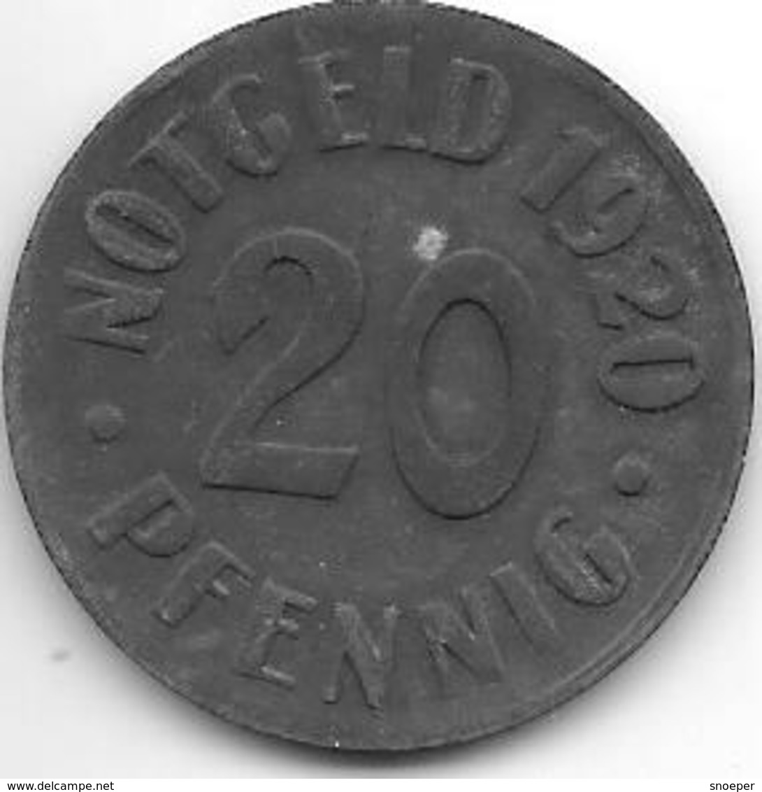 *notgeld Cassel 20 Pfennig  1920  Zn  2370.2 /F 78.6 - Autres & Non Classés