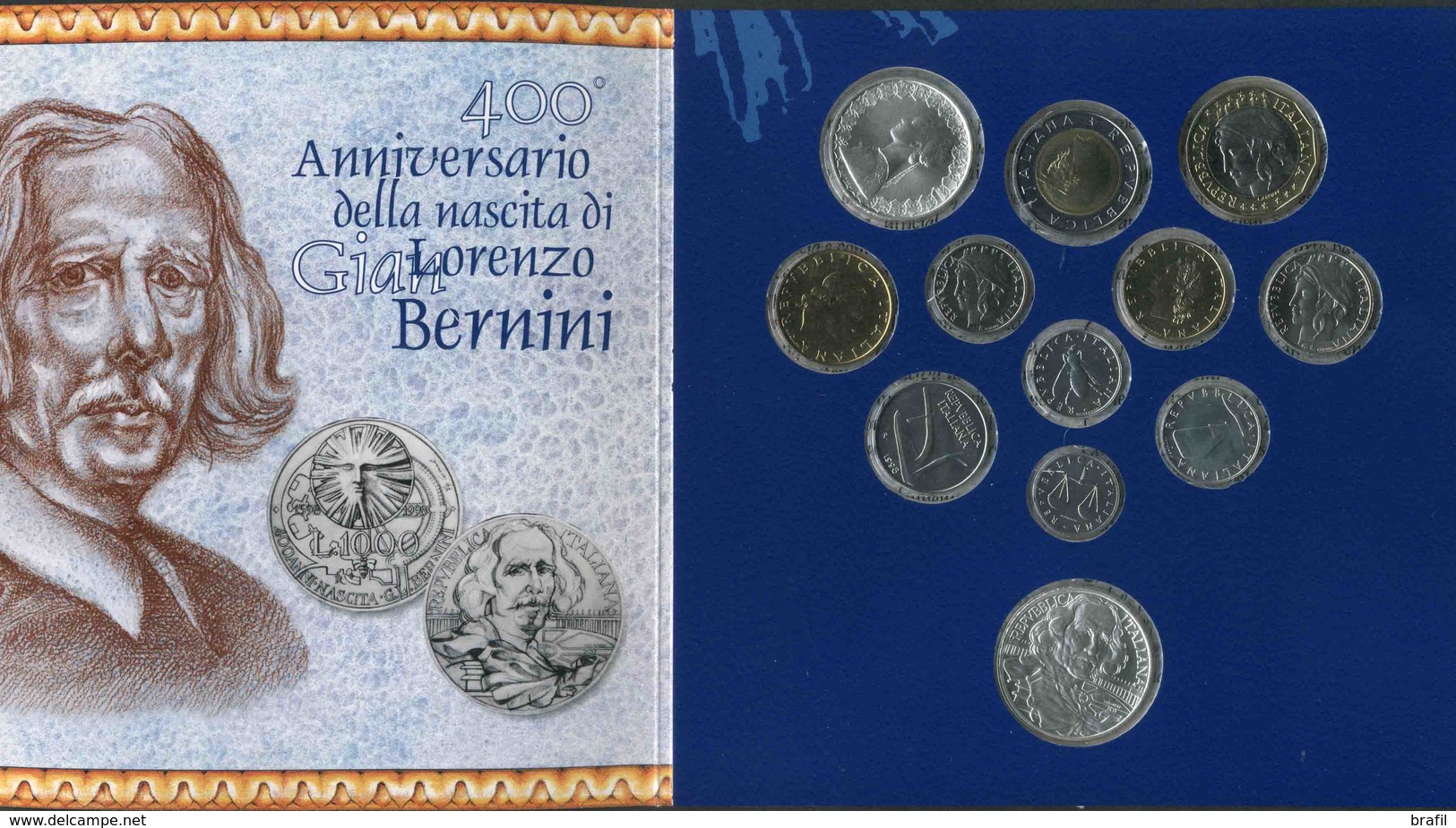 1998 Italia, Divisionale Bernini - Set Fior Di Conio