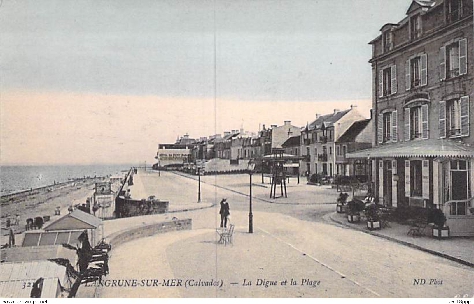 14 - LANGRUNE Sur MER : La Digue Et La Plage - CPA Village (1.770 Habitants) Colorisée - - Autres & Non Classés