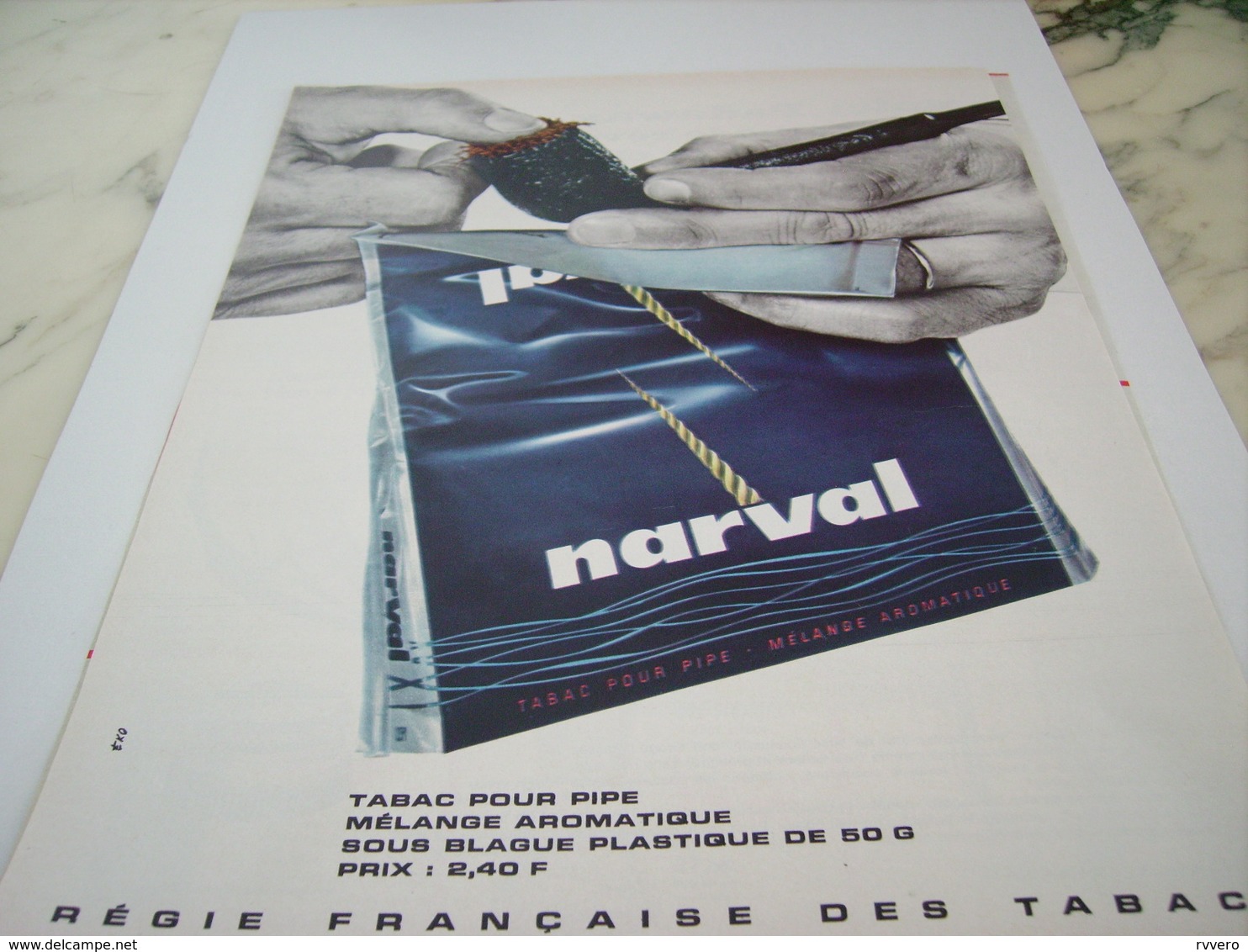 ANCIENNE PUBLICITE MELANGE  TABAC NARVAL 1964 - Autres & Non Classés