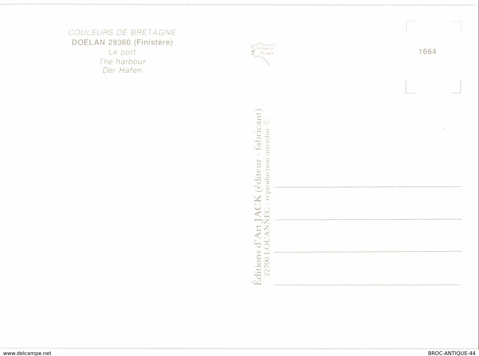 CPM* N°3375 - LOT DE 5 CARTES DE DOELAN ET SES ENVIRONS