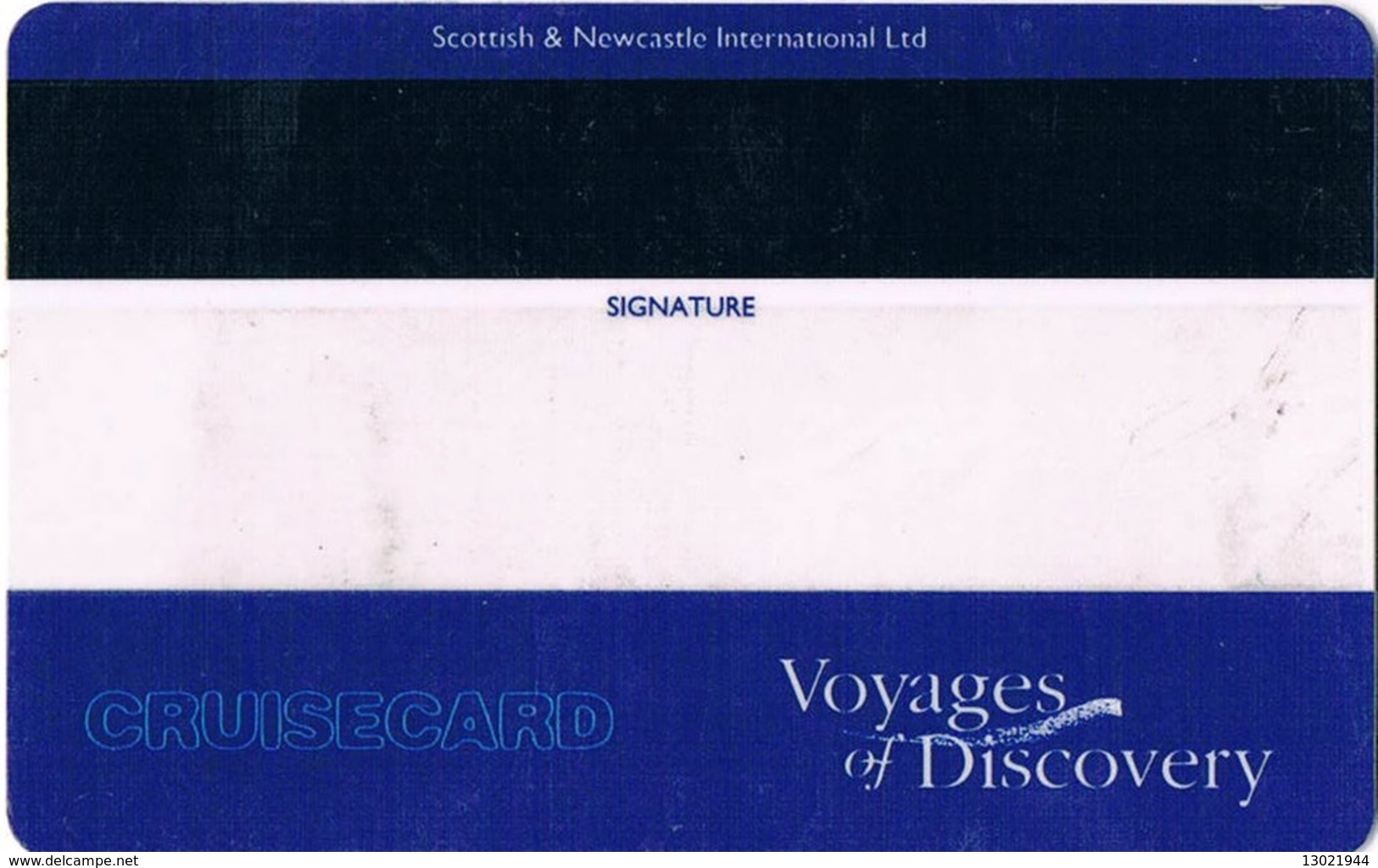 INGHILTERRA KEY CABIN         Voyages Of Discovery ( Shipping Company ) - Cartes D'hotel