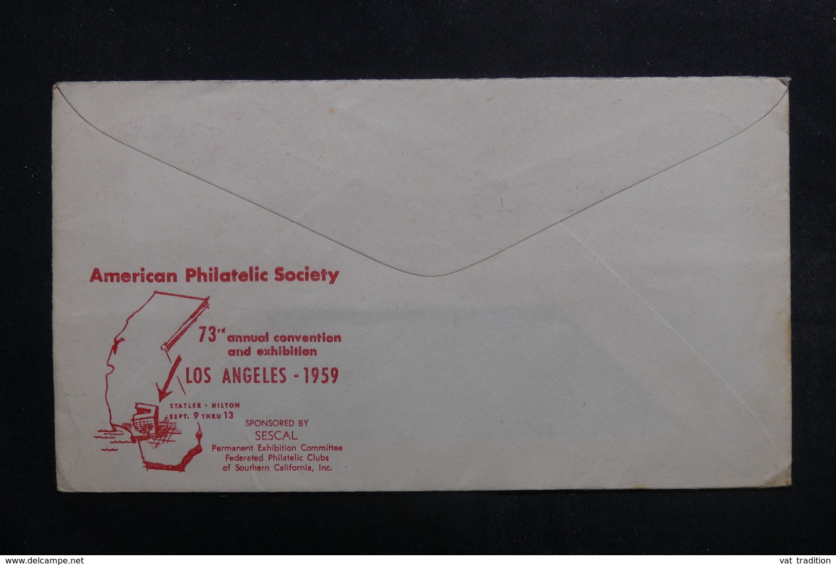 ETATS UNIS - Entier Postal ( Repiquage Philatélique De Los Angeles )+ Complément En 1959 - L 40031 - 1941-60