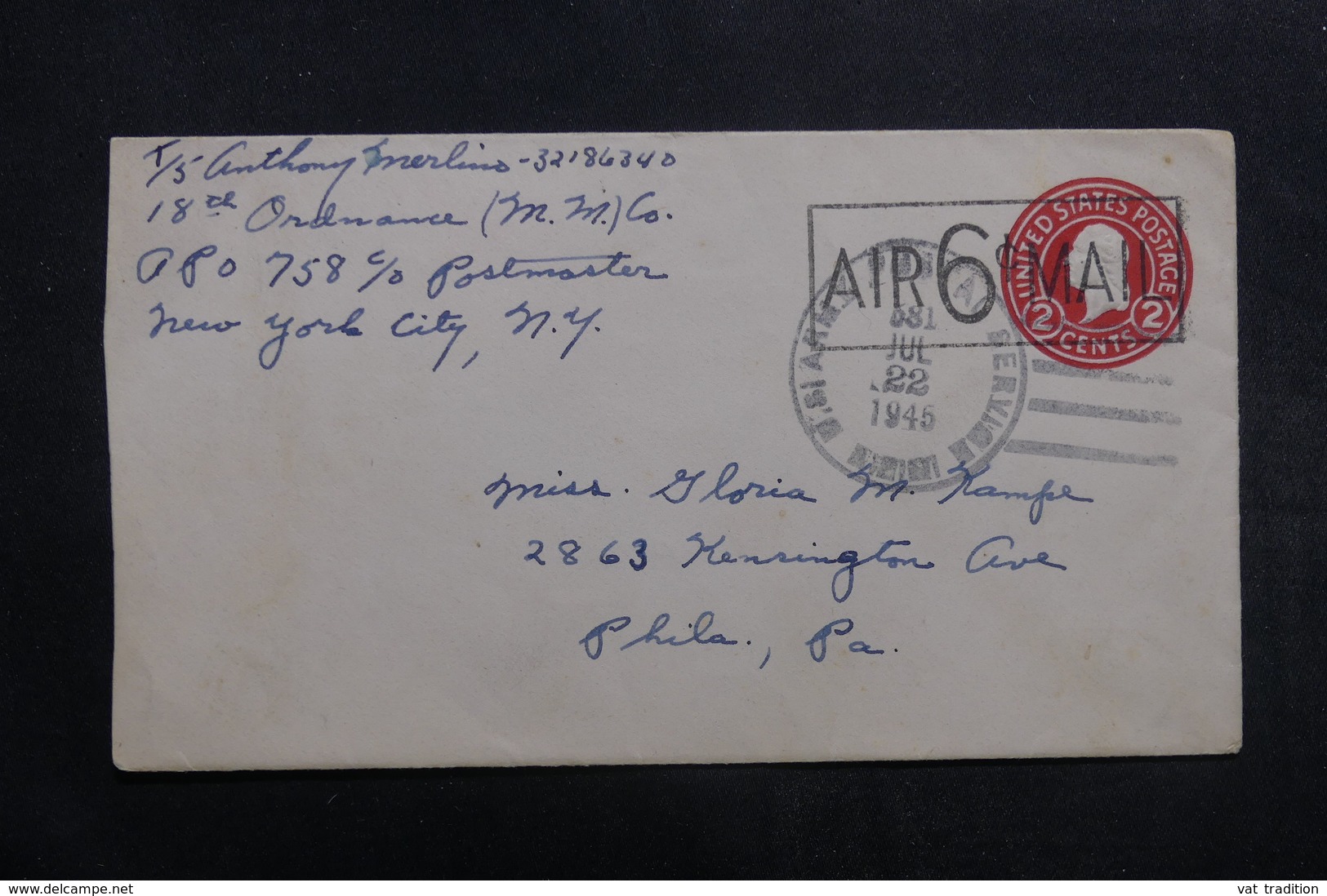 ETATS UNIS - Entier Postal De New York En 1945 - L 40036 - 1941-60