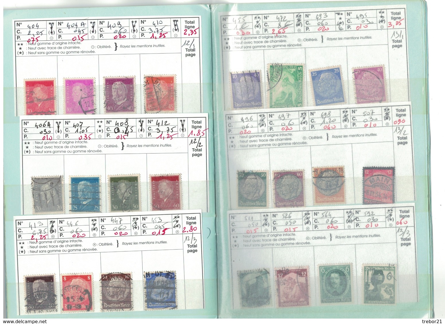 ALLEMAGNE - trois carnets, 27 scans.