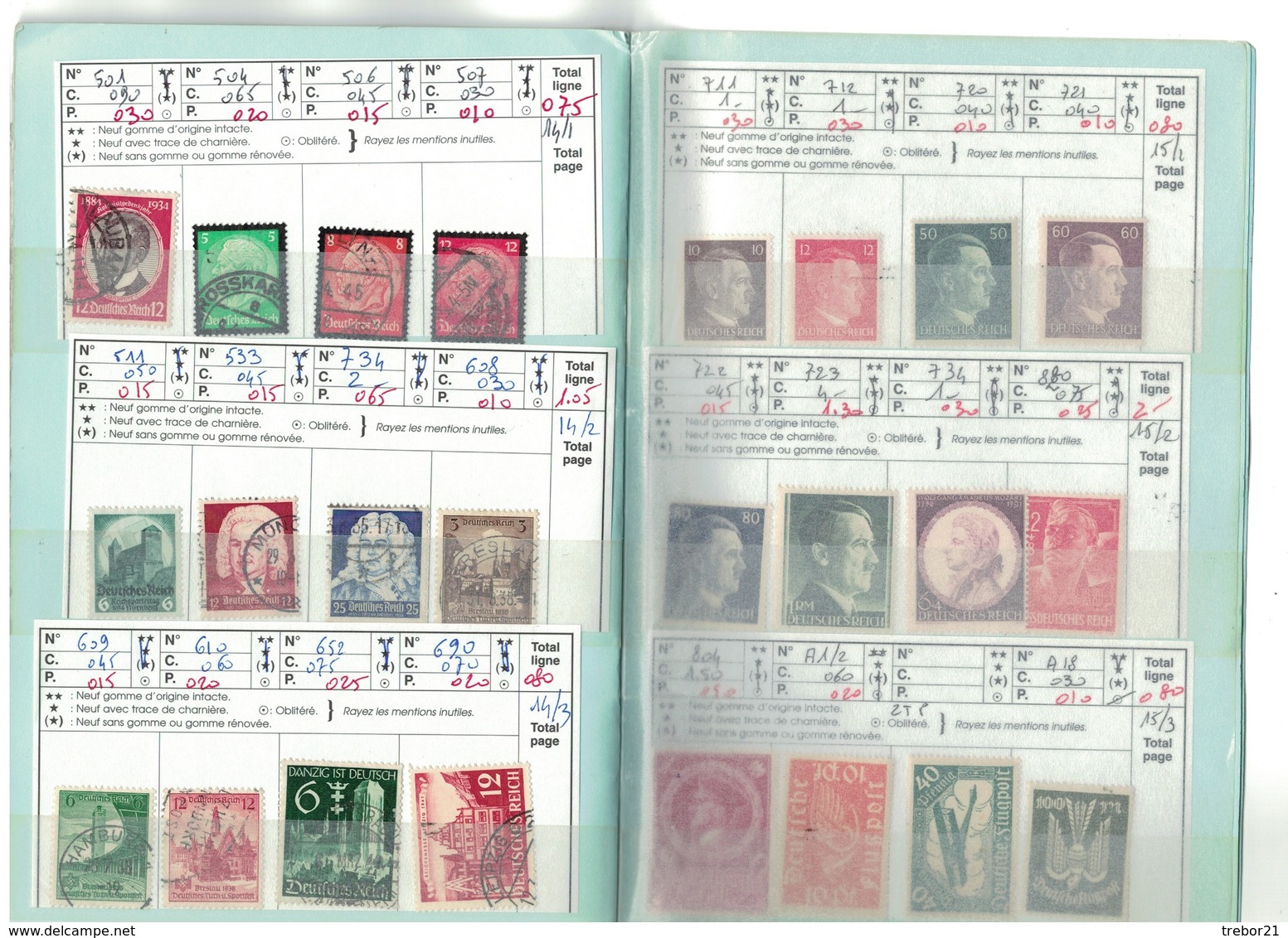 ALLEMAGNE - trois carnets, 27 scans.