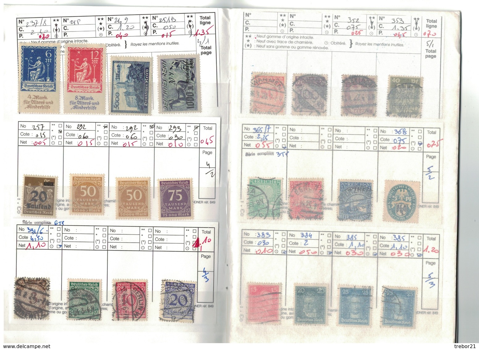 ALLEMAGNE - trois carnets, 27 scans.