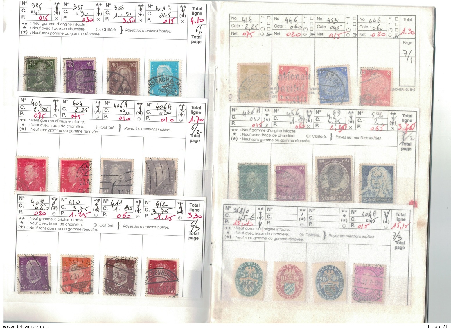 ALLEMAGNE - trois carnets, 27 scans.