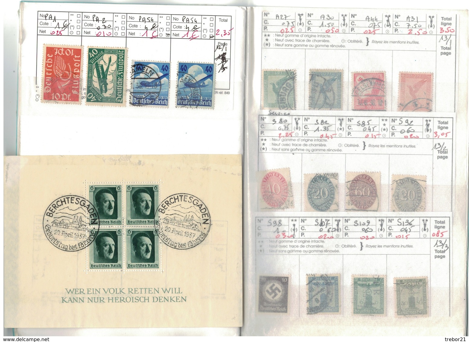 ALLEMAGNE - trois carnets, 27 scans.