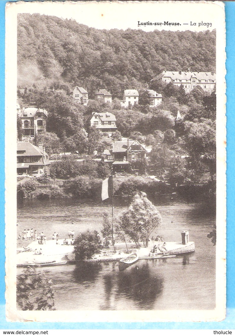 -Lustin-sur-Meuse (Profondeville)+/-1947-La Plage-Les Villas-animée-L'Edition Belge - Profondeville