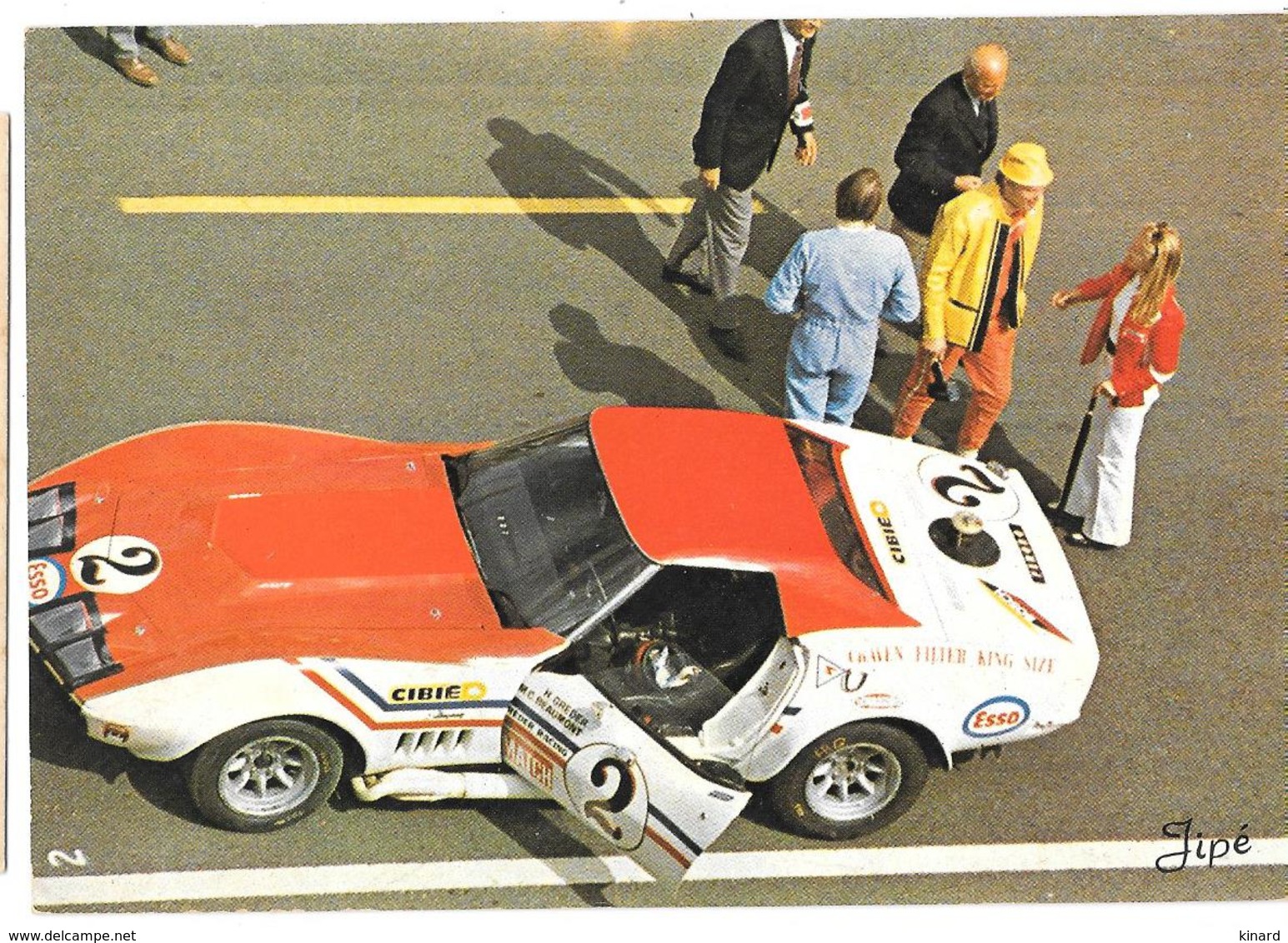 CP..LE MANS CIRCUIT 24 H..CHEVROLET CORVETTE.GTS..1972..GREDER-M.C BEAUMONT..BE. SCAN - Le Mans