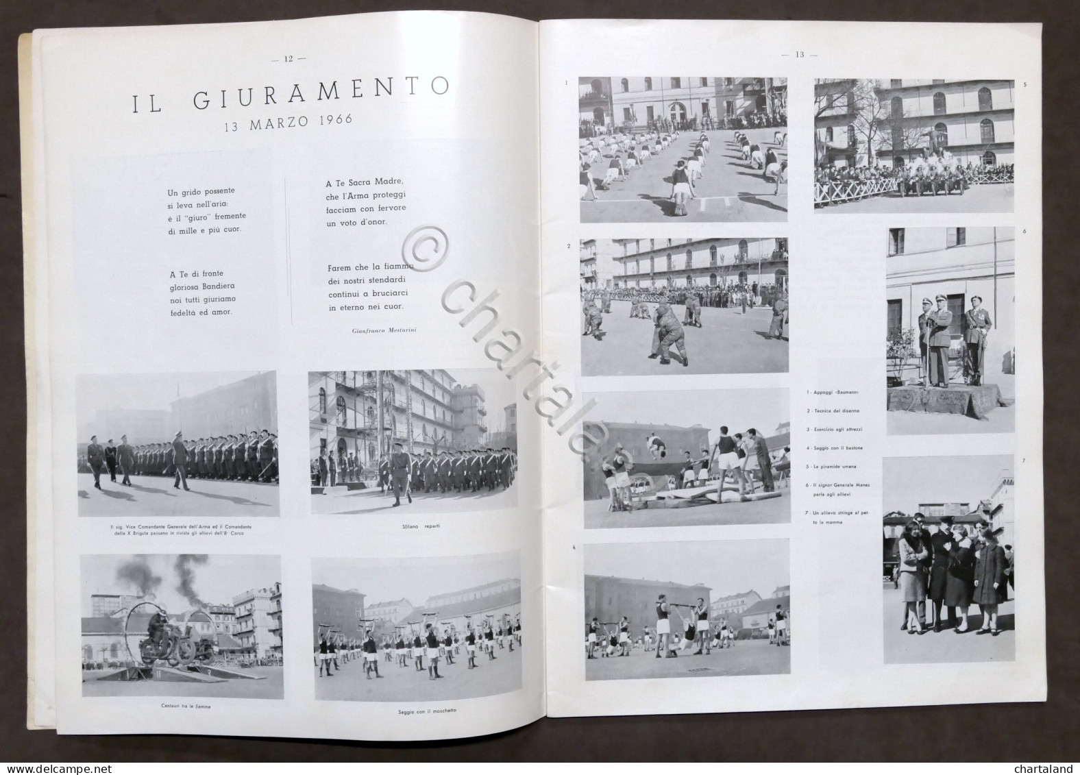 Militaria - Legione Allievi Carabinieri - Torino - 8° Corso Culqualber - 1966 - Dokumente