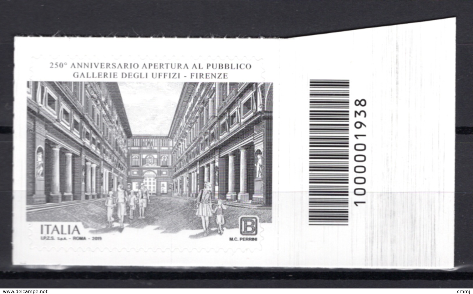 2019 - ITALIA - Galleria Degli Uffizi - COD  -  Mint - MNH - Codici A Barre